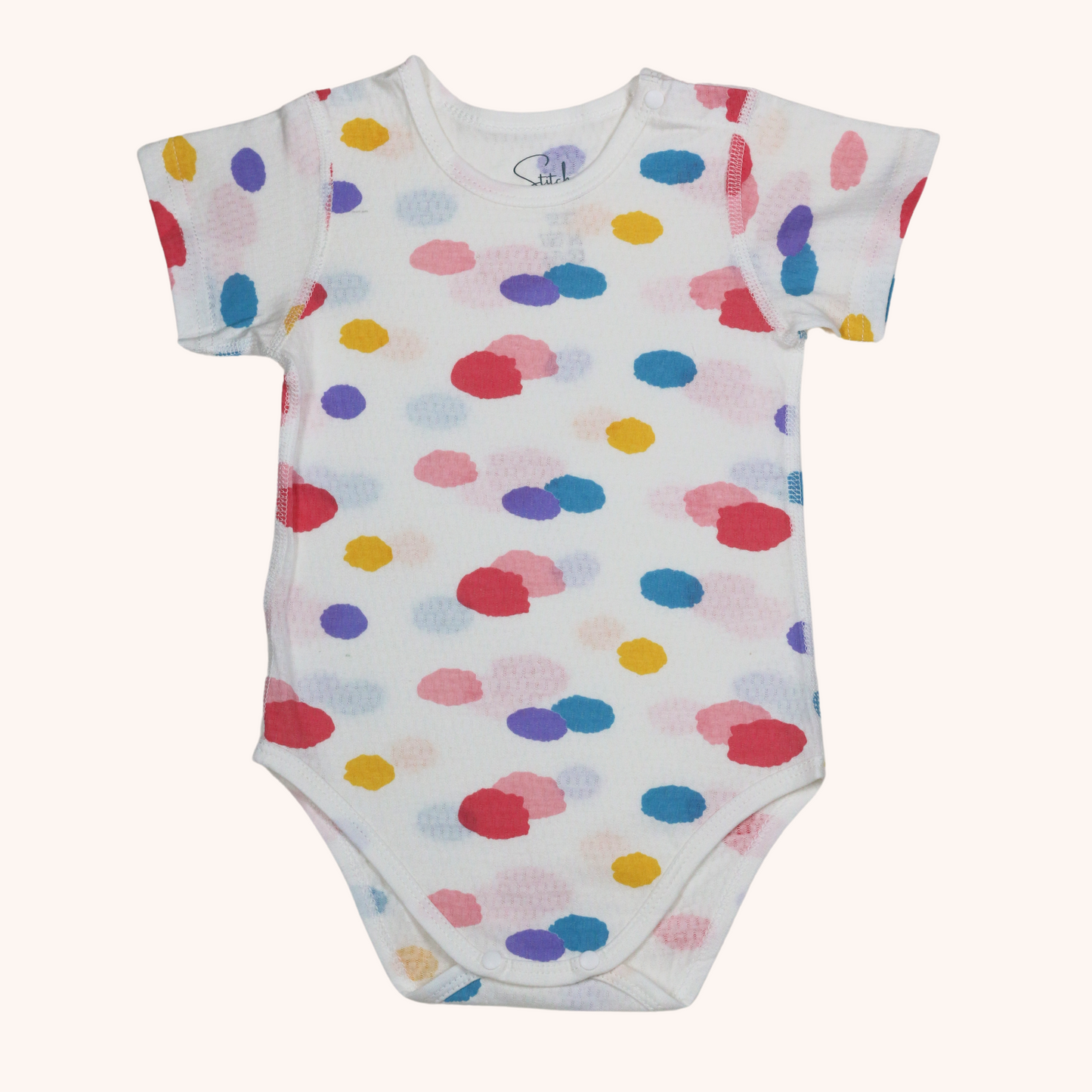 Air Cool Short-Sleeve Bodysuit (Bubblegum Clouds)