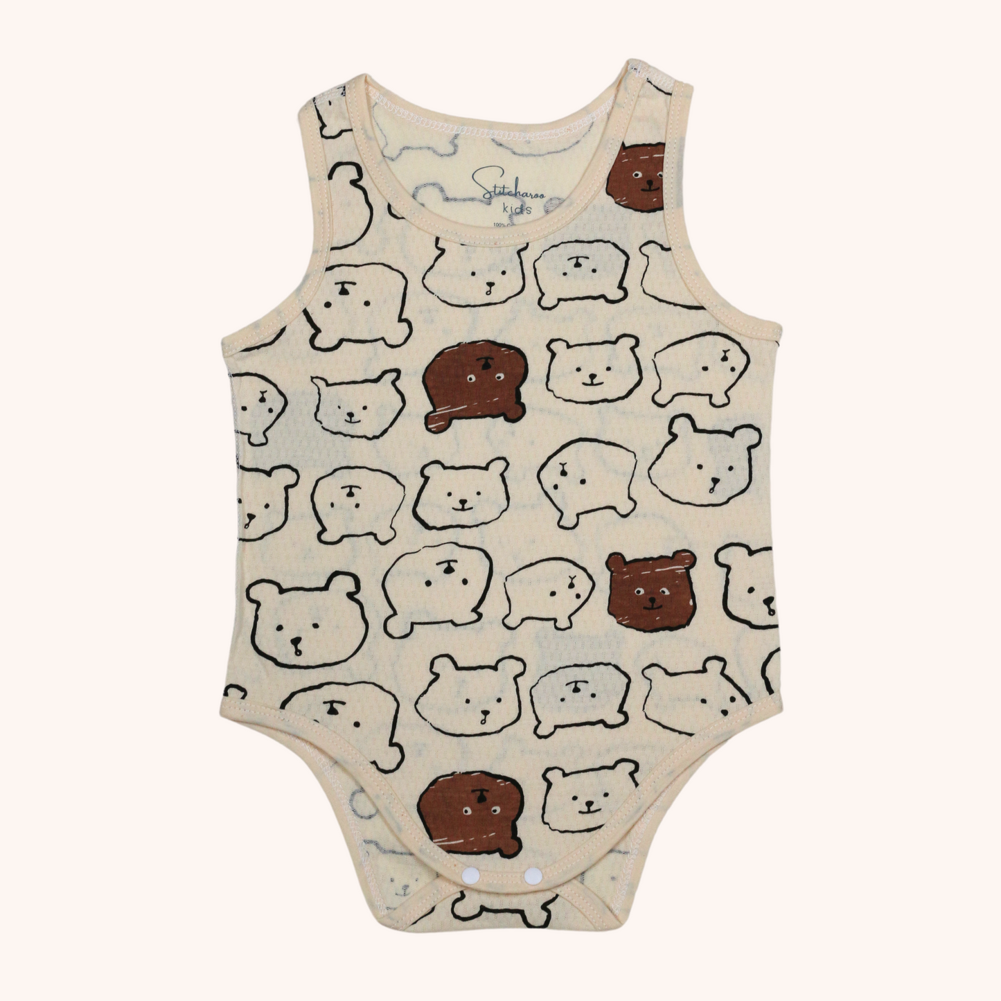 Air Cool Sleeveless Bodysuit (Bears)