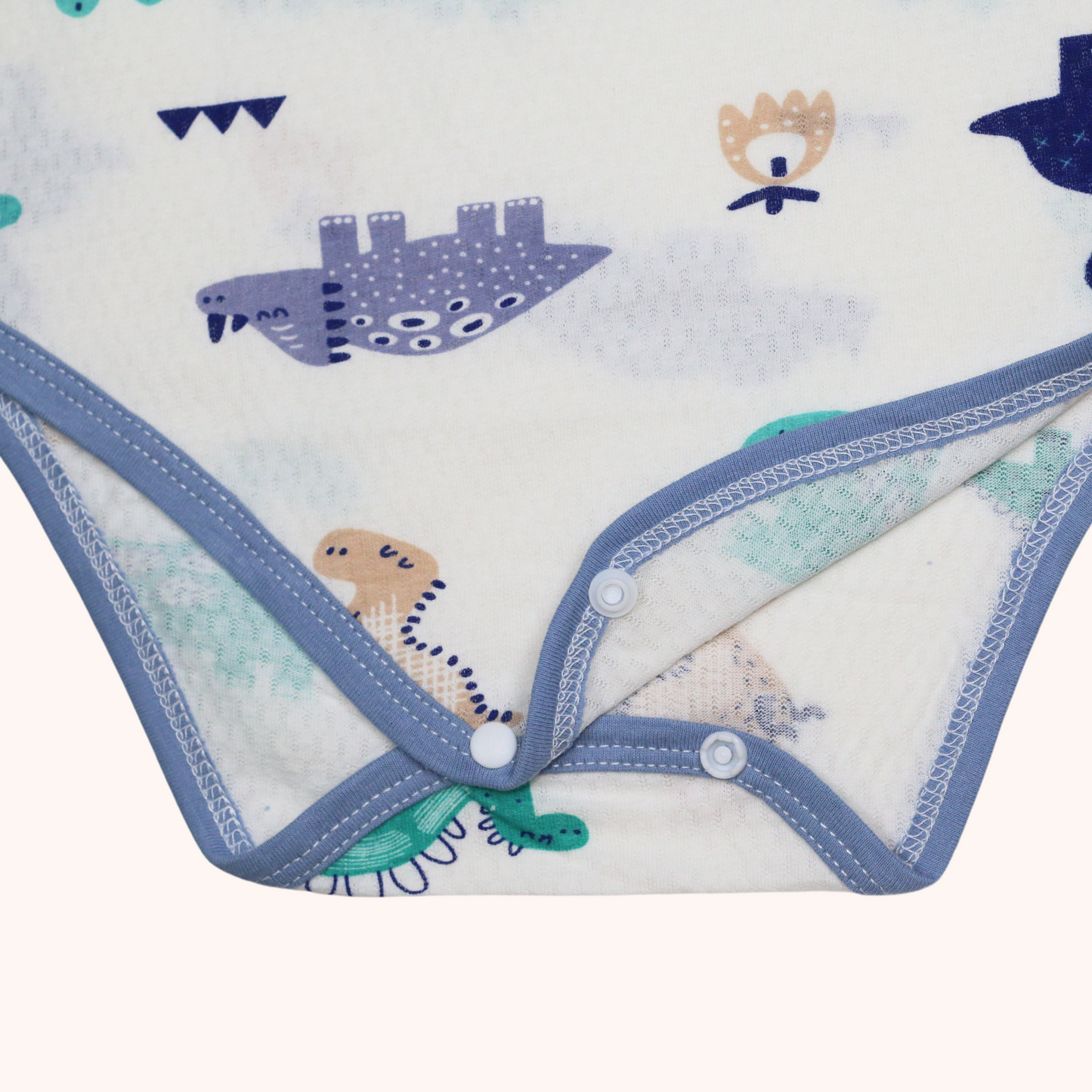 Air Cool Short-Sleeve Bodysuit (Blue Dino)