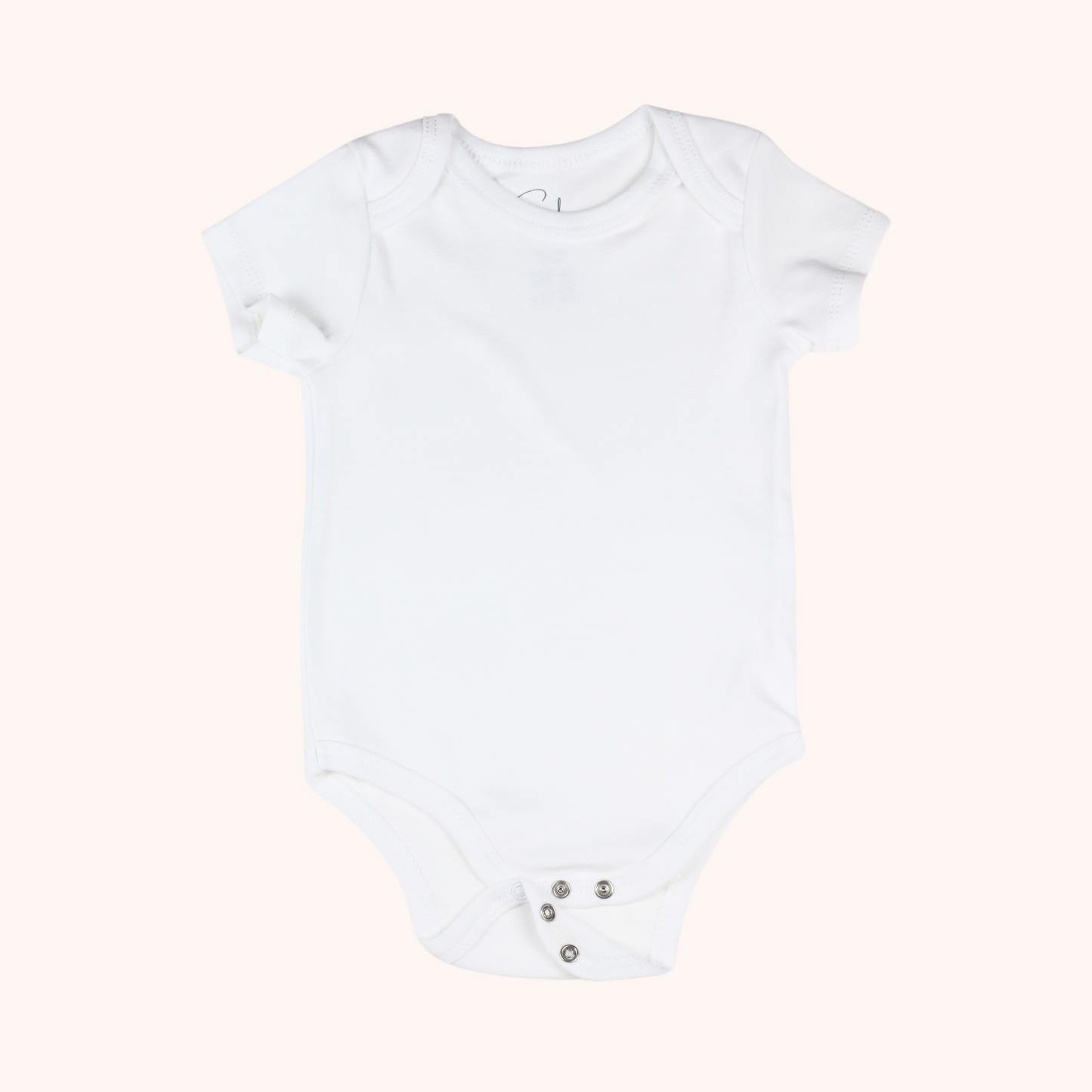 3-Pack Basic Short-Sleeve Bodysuit (Pink Swan)