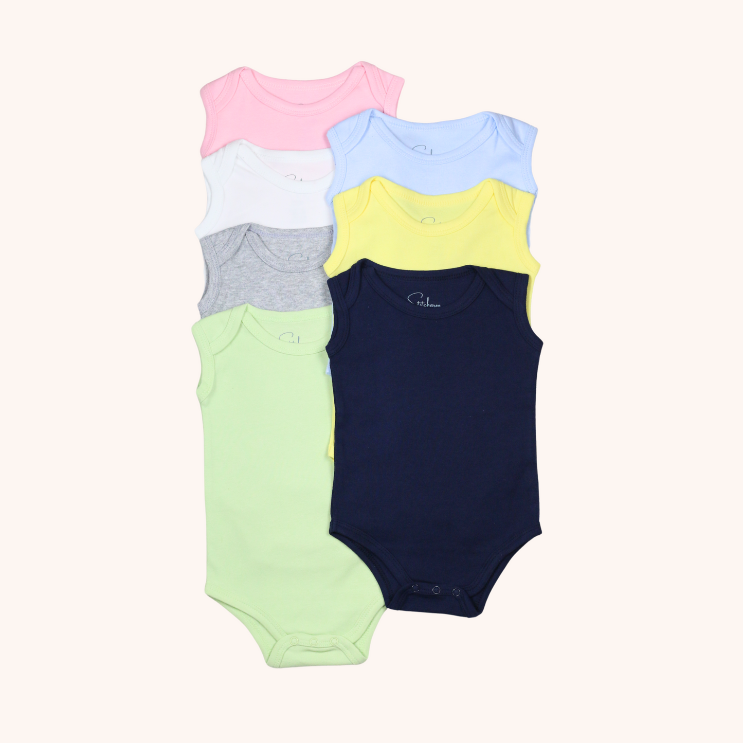 Envelope-Collar Sleeveless Bodysuit