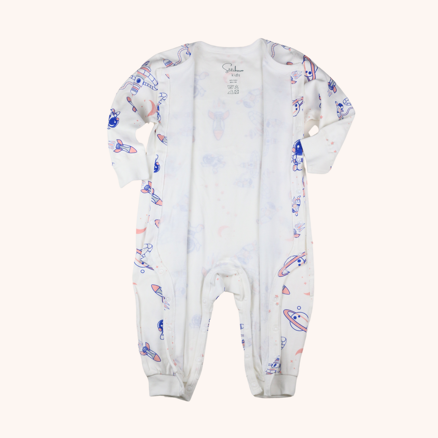 Button Sleepsuit (Astronaut | Girl)