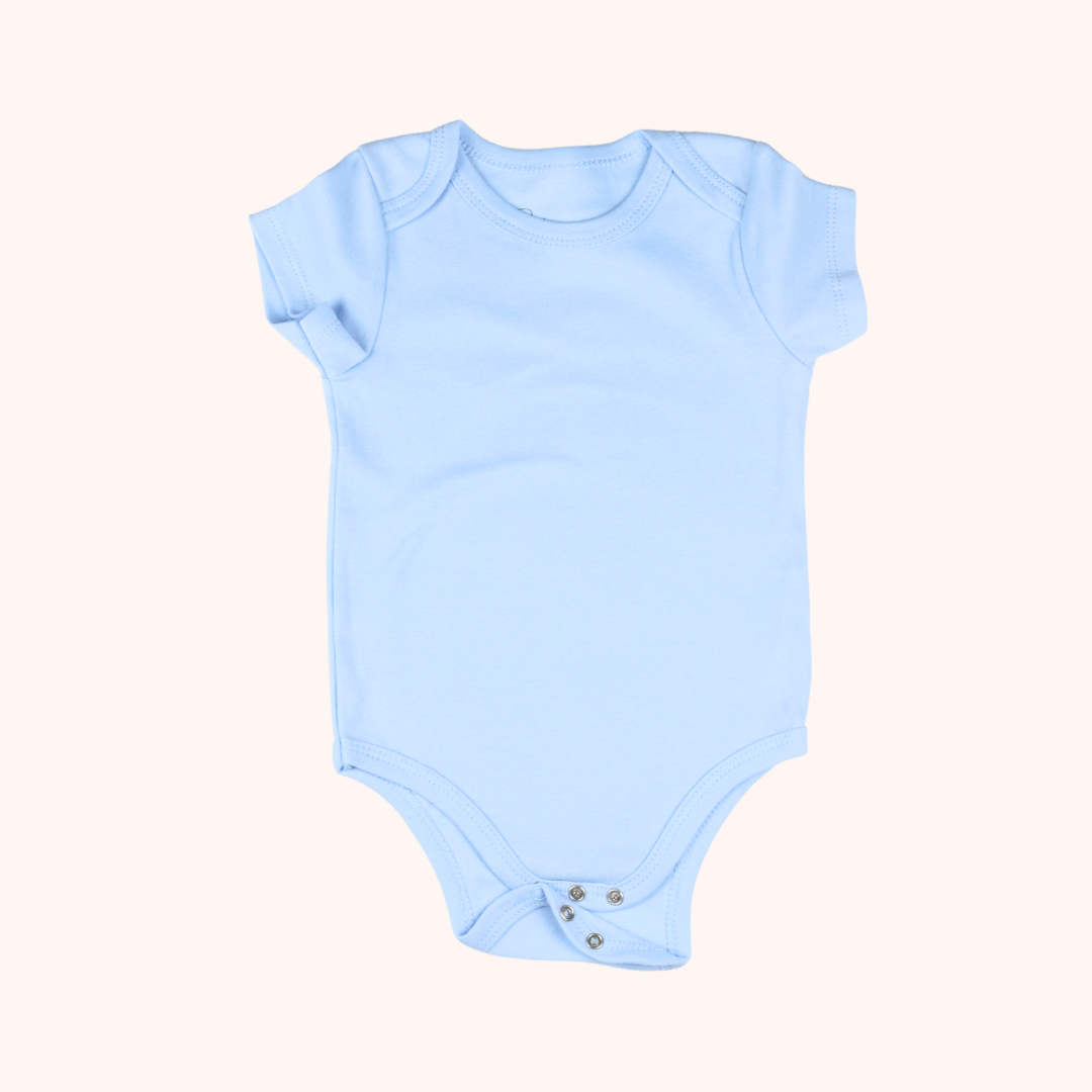 3-Pack Basic Short-Sleeve Bodysuit (Blue Dino)