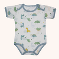 Air Cool Short-Sleeve Bodysuit (Green Dino)