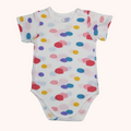 Air Cool Short-Sleeve Bodysuit (Bubblegum Clouds)