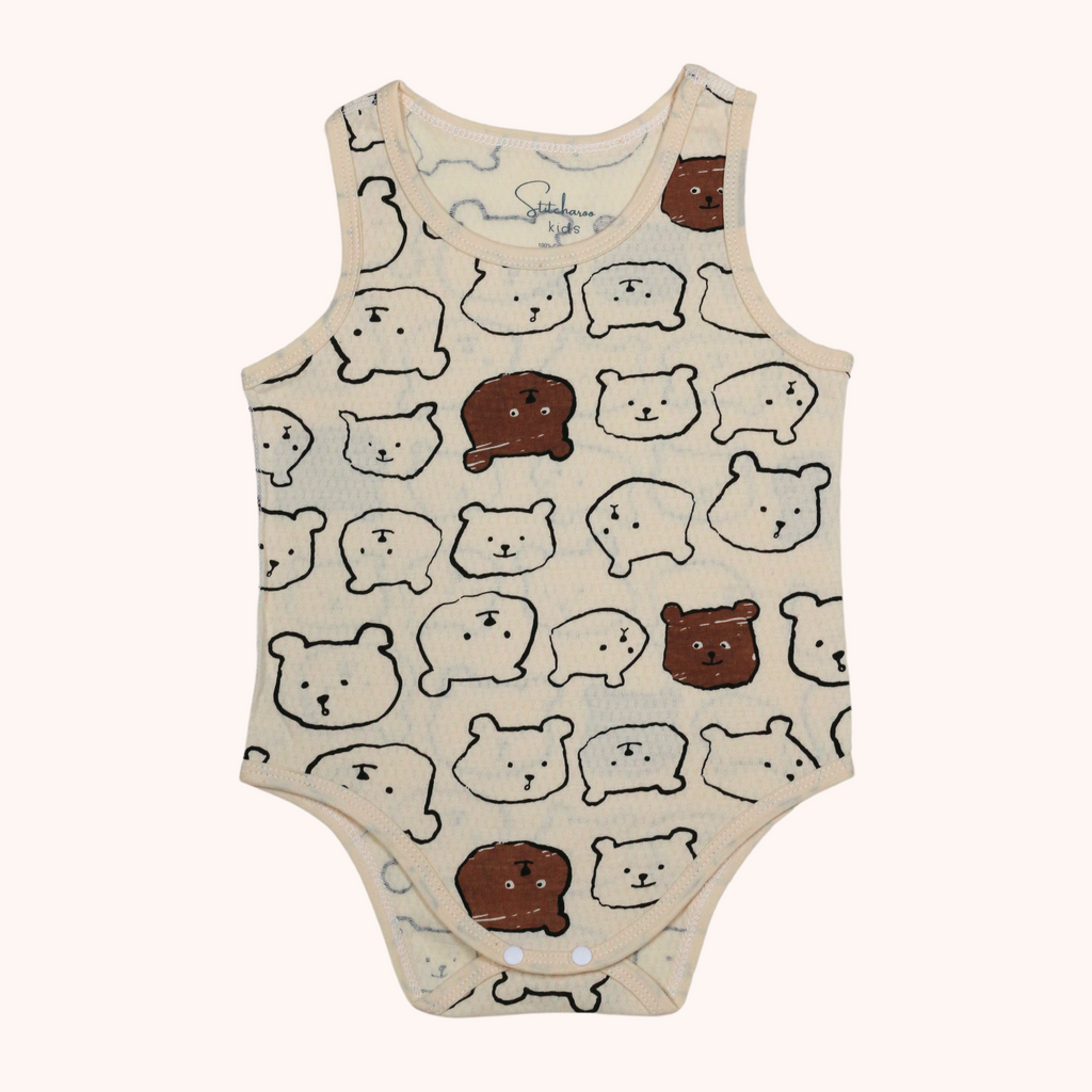 Air Cool Sleeveless Bodysuit (Bears)
