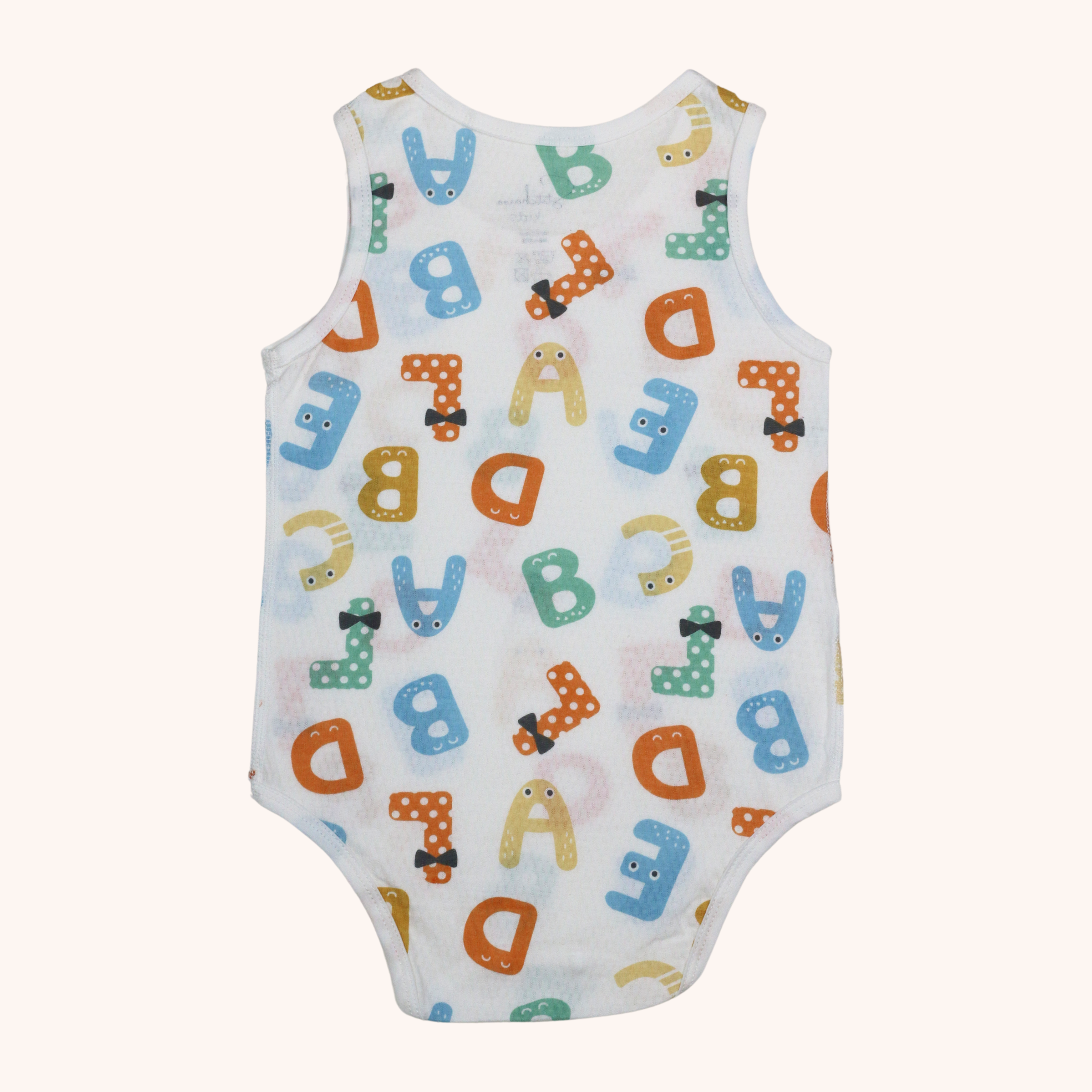 Air Cool Sleeveless Bodysuit (Alphabets)