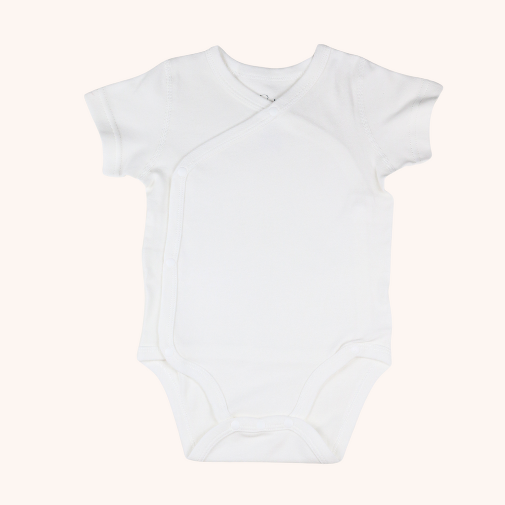 3-Pack Short-Sleeve Side-Snap Bodysuit (Blue Bunny)