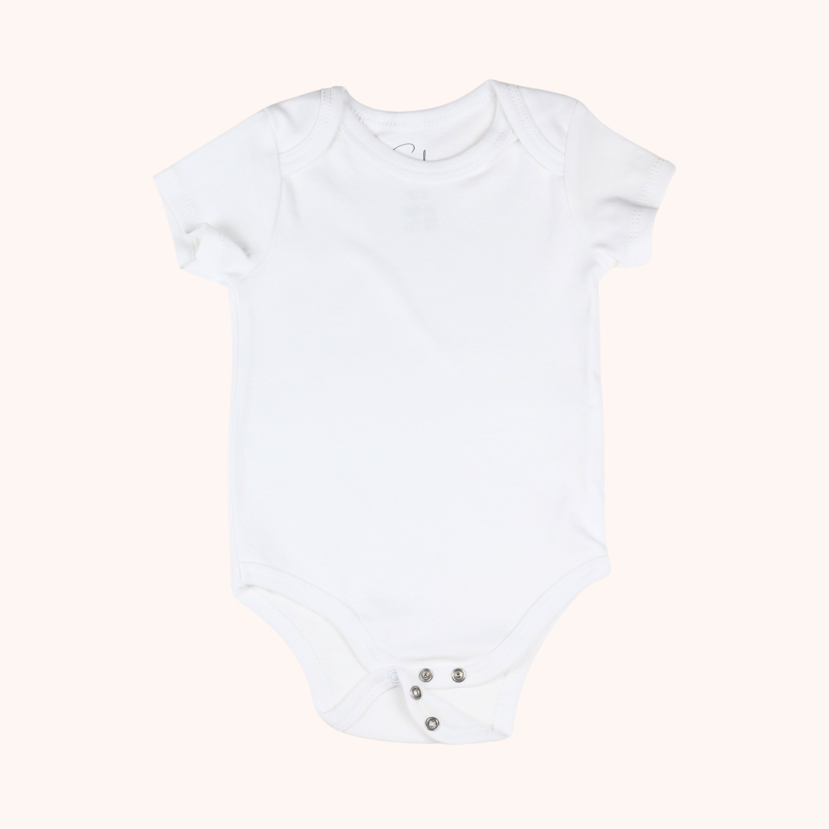 3-Pack Basic Short-Sleeve Bodysuit (Pink Swan)
